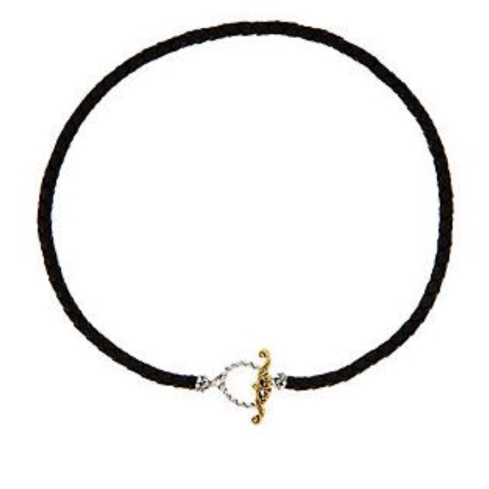 American West Black and Gold Necklace